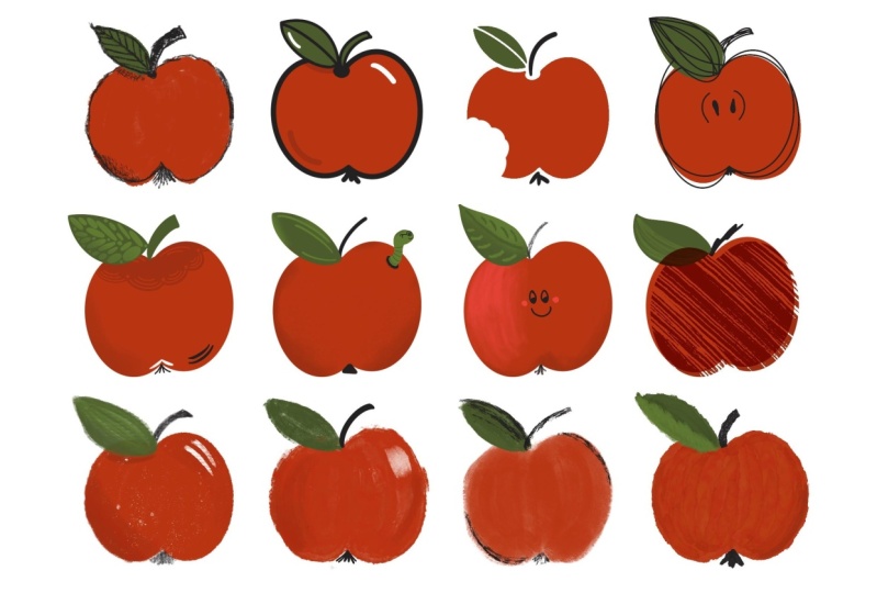 Stylish apples