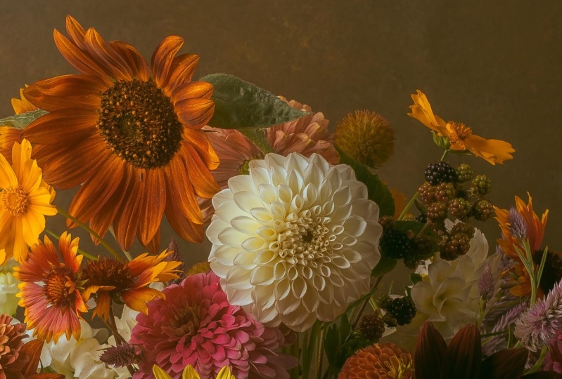 Still Life with Locally Grown Flowers