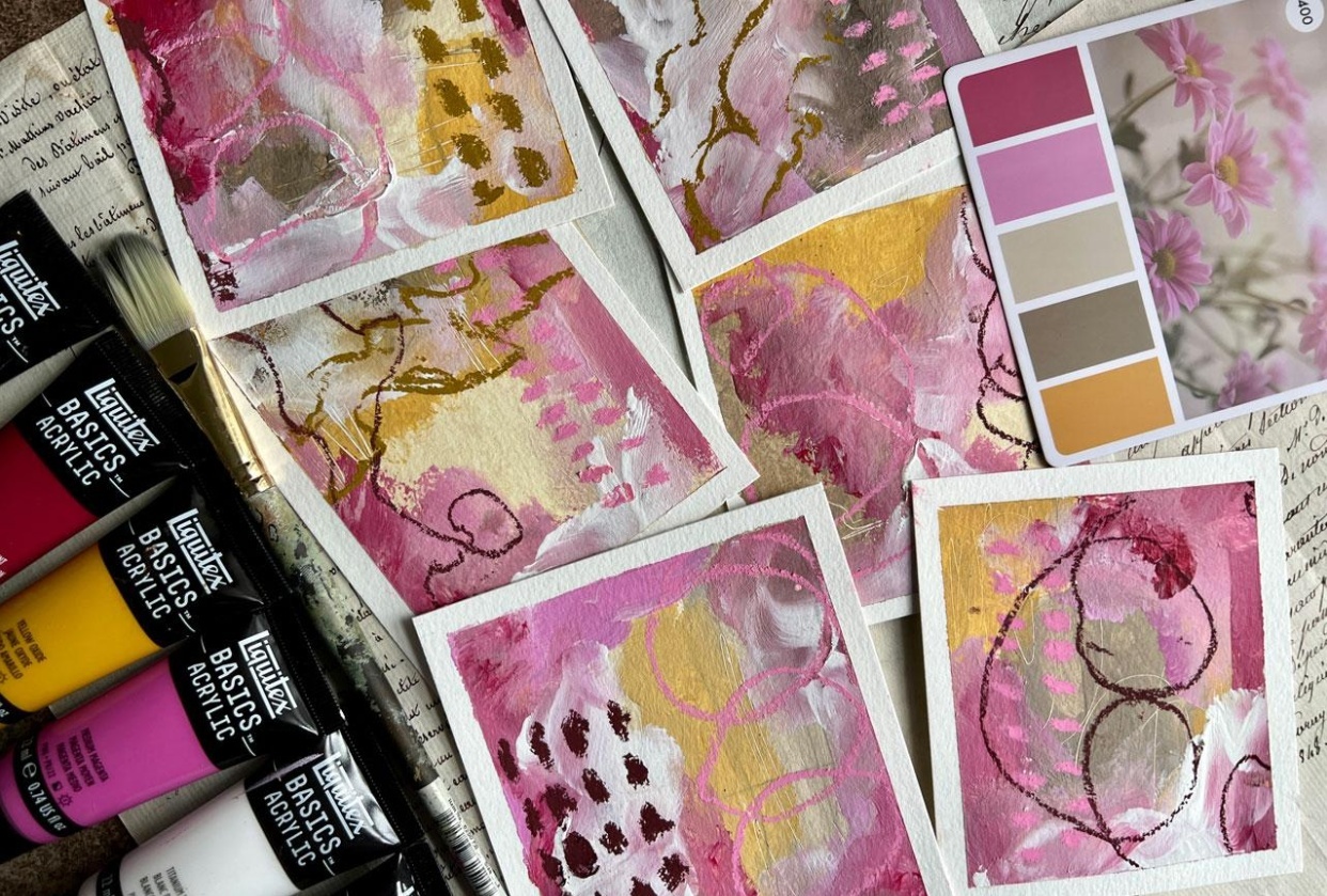 Unlocking the Power of Composition in Abstract Painting - student project