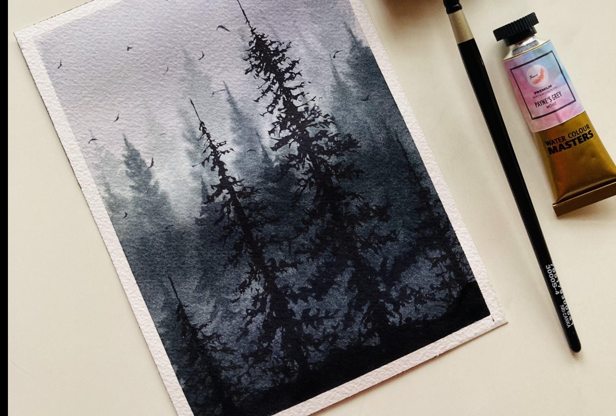 Misty forest - student project