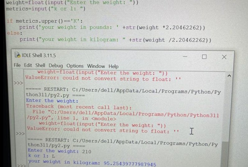 weight conversion