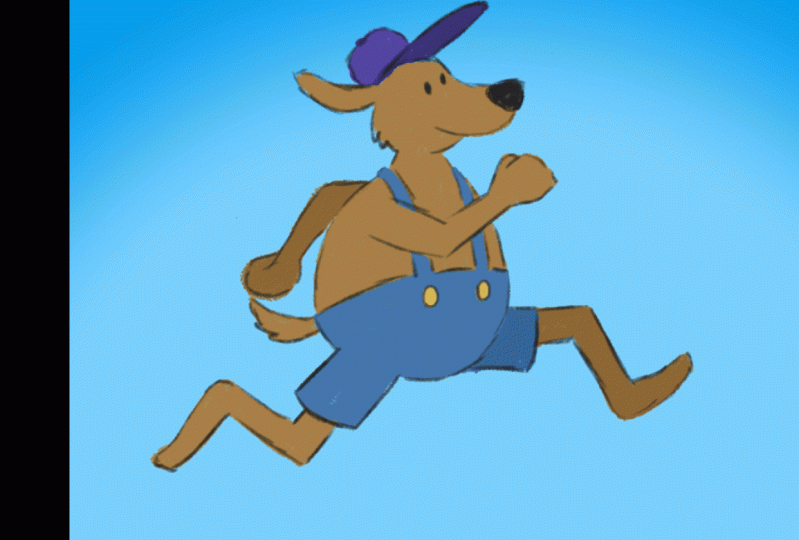 Dog run cycle