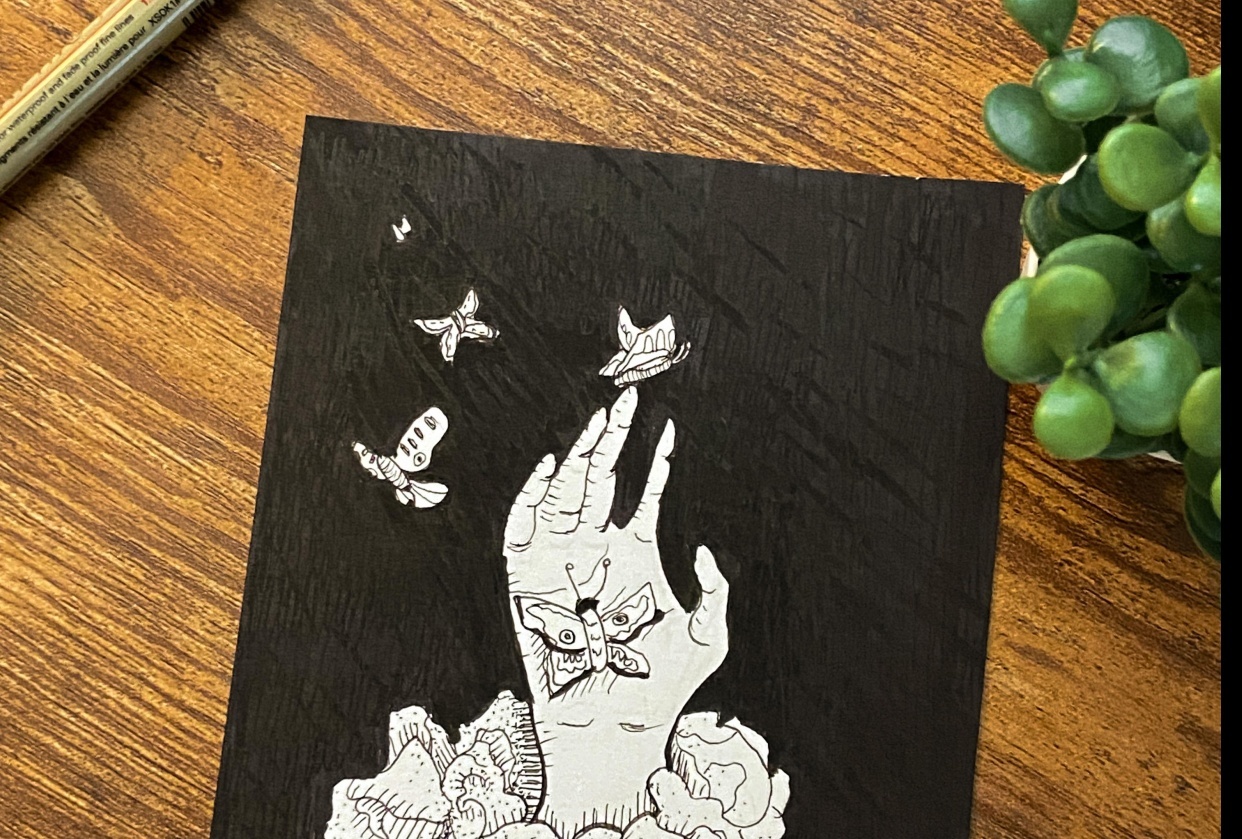 Ink Decoration for Halloween - student project