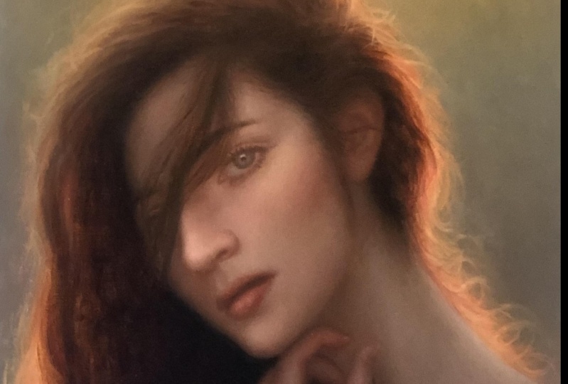 Portrait Painting of a Sunlit Girl Series-1