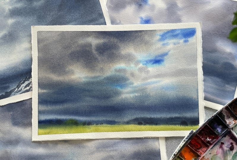 Cloudy sky practice