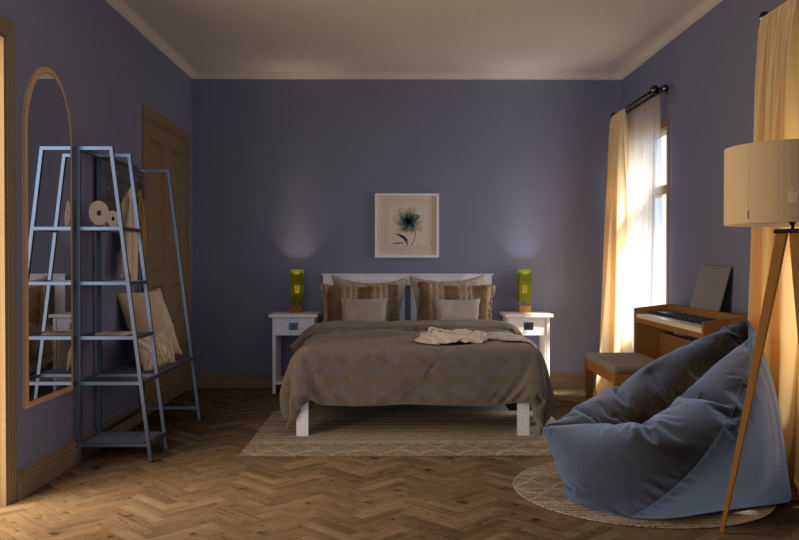 Bedroom Vray Render