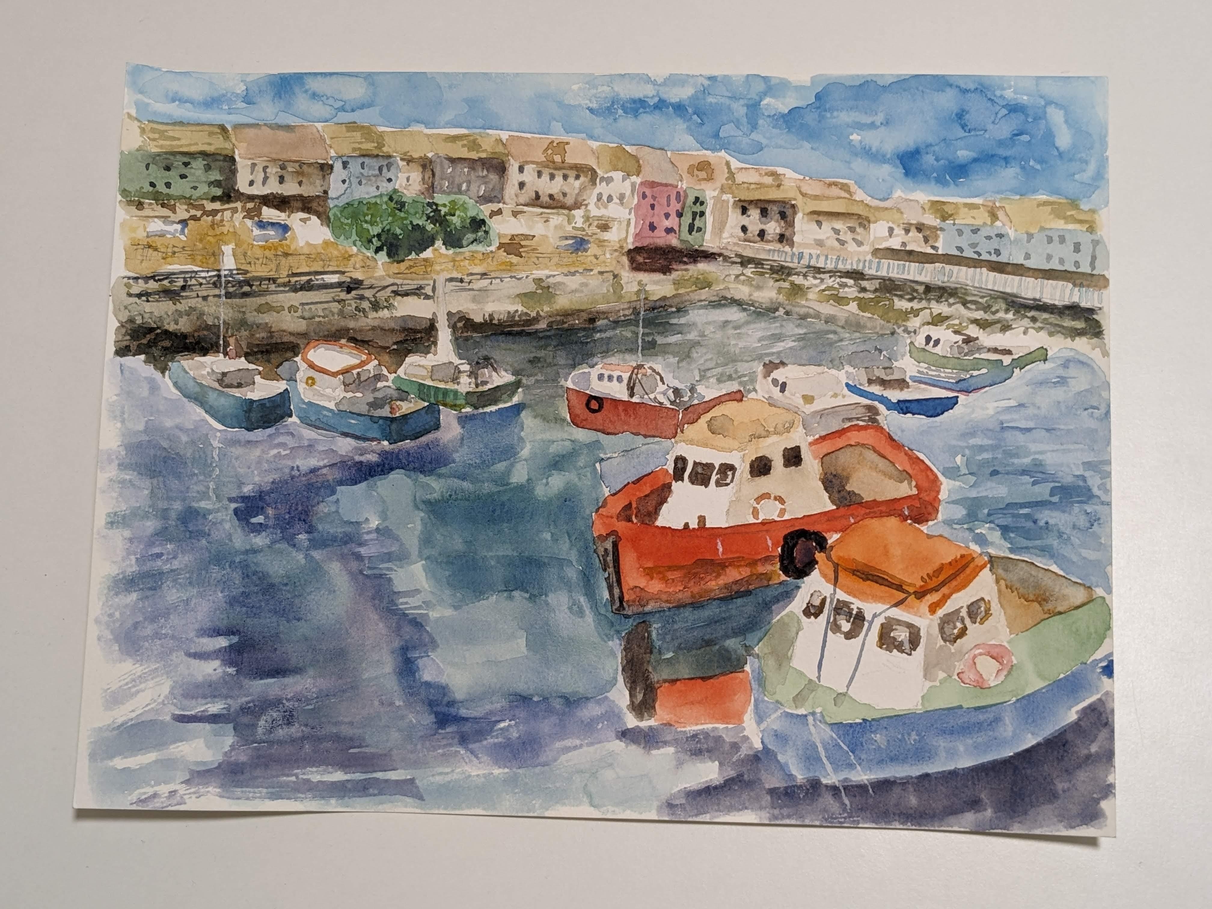 Boats in Port - student project
