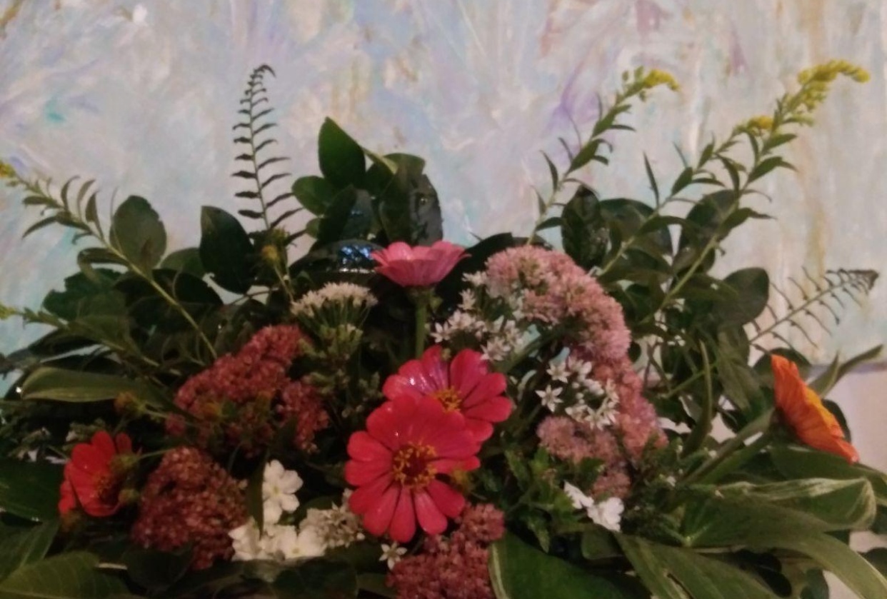 Large flower arrangement - student project