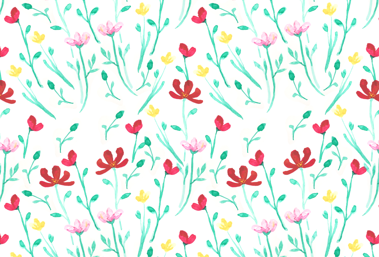 Sample Class Project - Jenny's watercolor florals - student project
