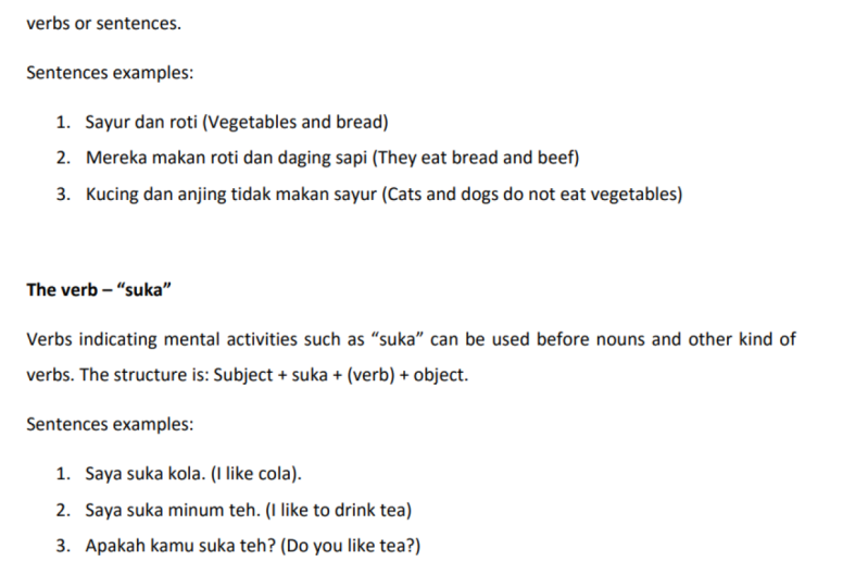 First Class Bahasa