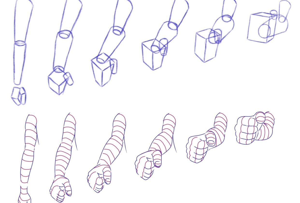 Joely H - arm drawing practice - student project