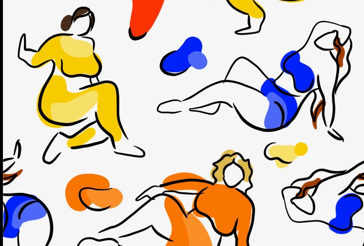 Lounging ladies - student project