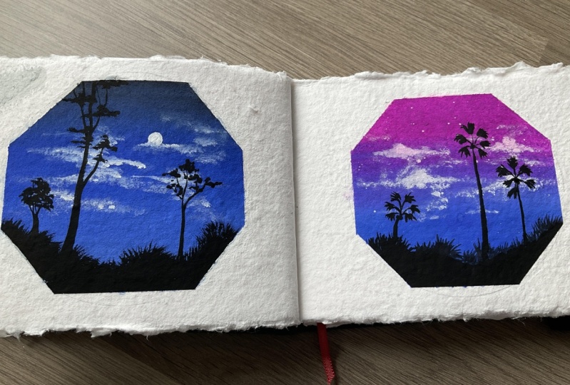 Gouache Coasters