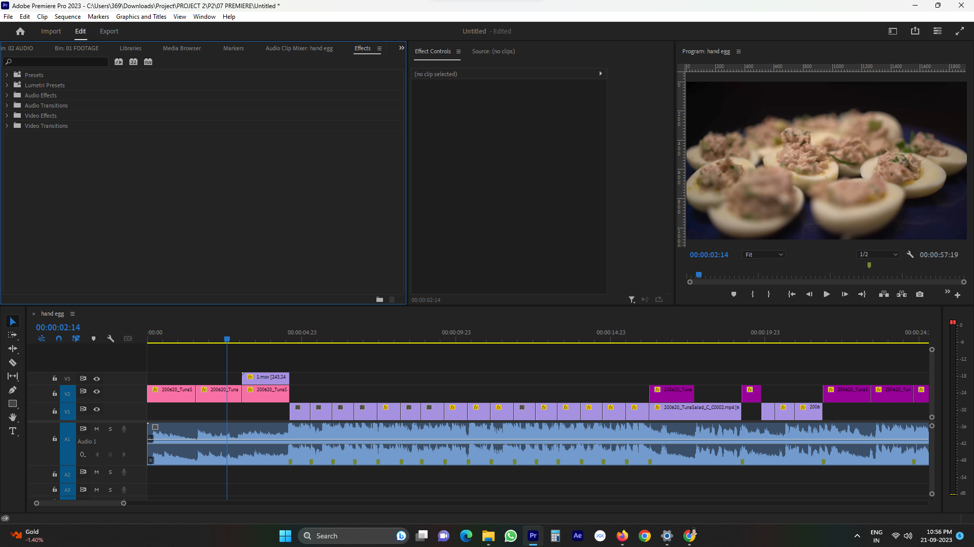 I make a cocking short video - student project