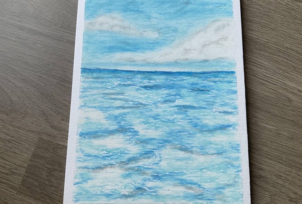 1st ever Oil Pastel - student project
