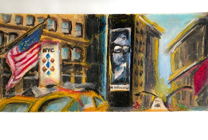 New York travel sketch