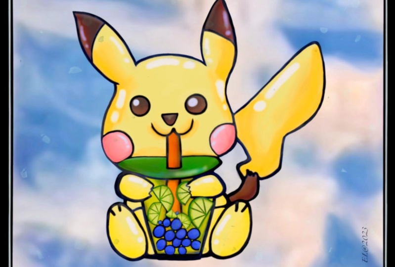 Illustrating Pikachu in Procreate