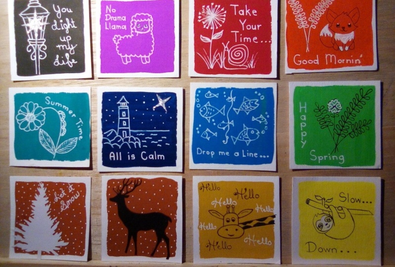 Gouache Inspirational Cards