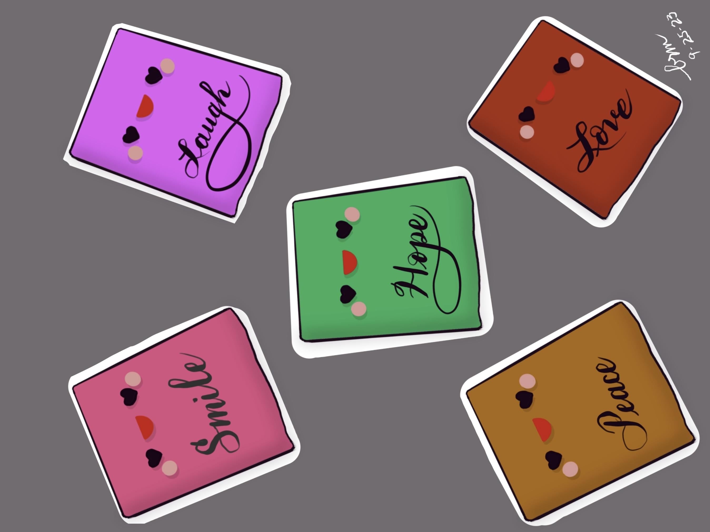 Inspirational Stickers - student project