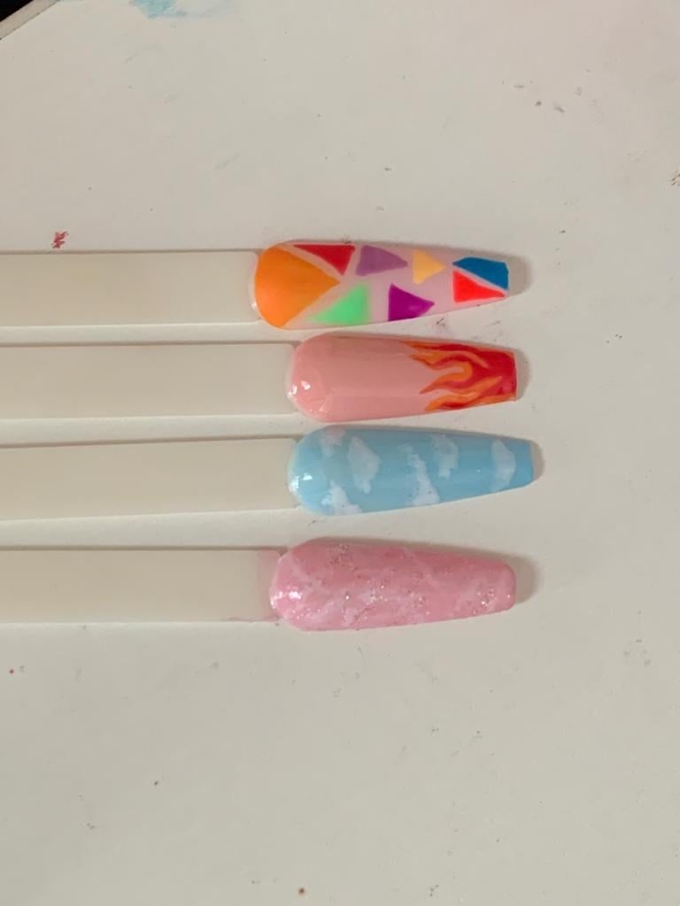 nail art practice - student project