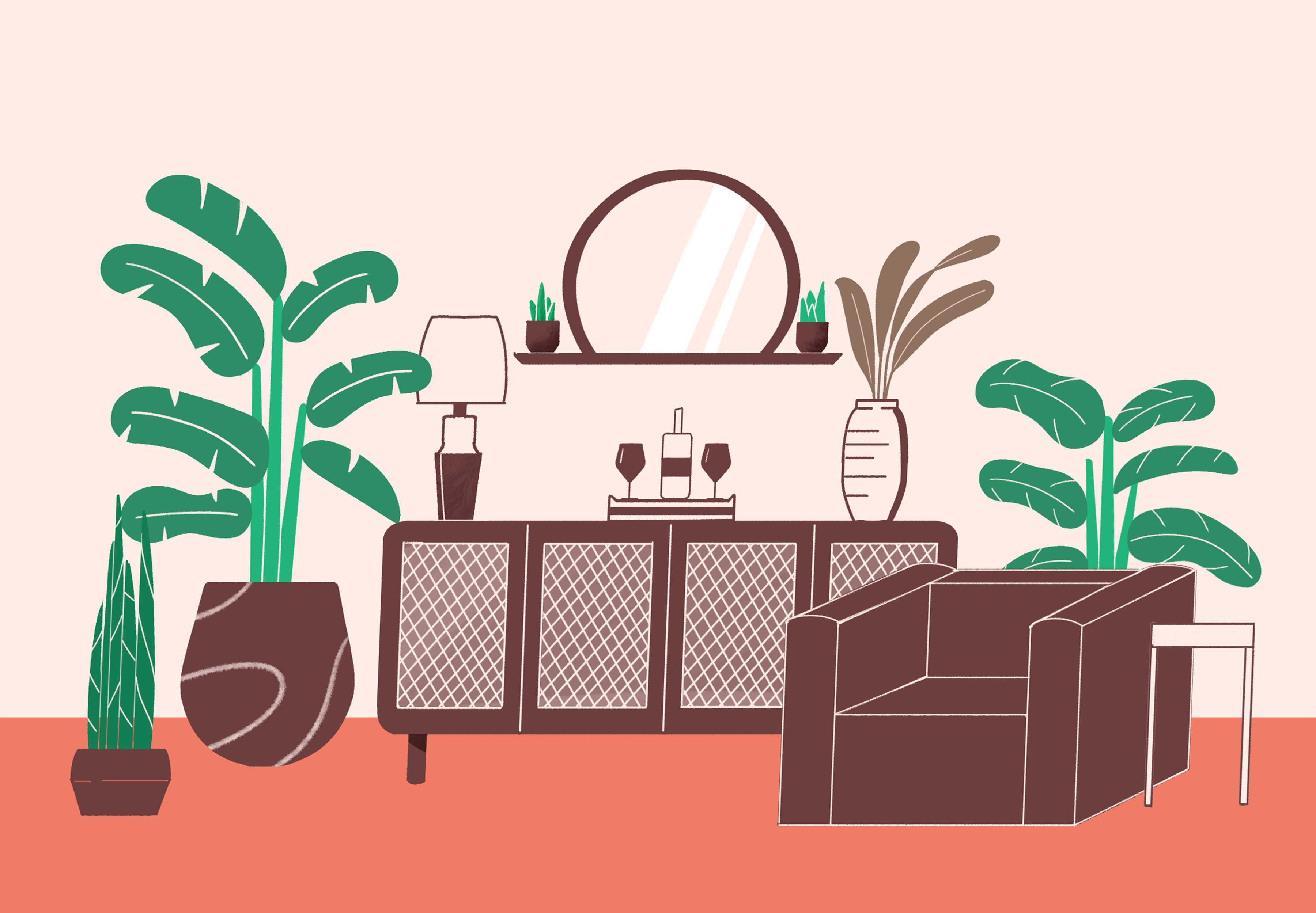 A Graphic Still Life Illustration