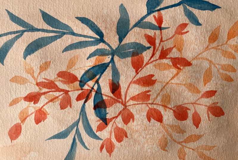 Layered Water Colour Floral