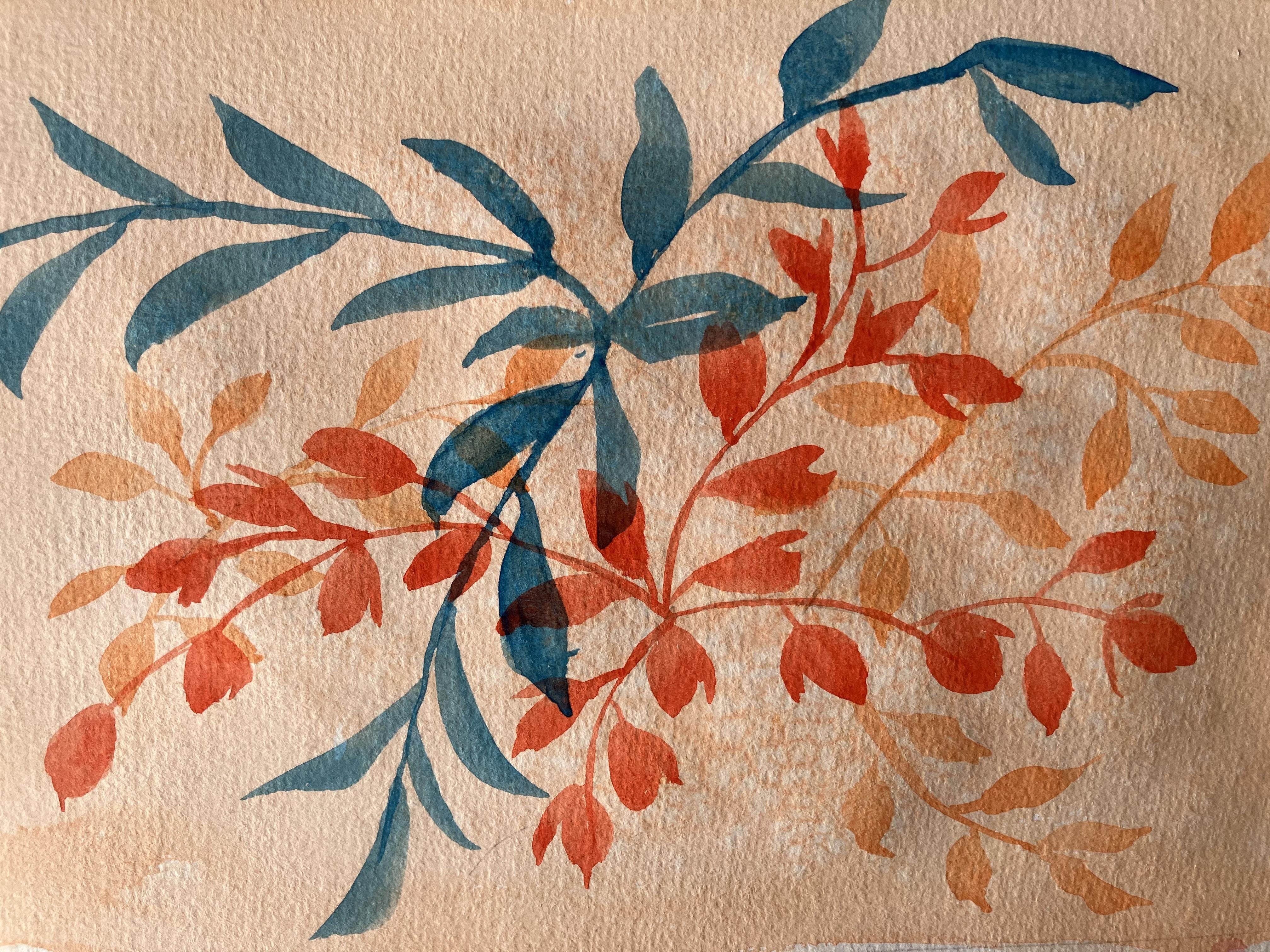 Layered Water Colour Floral - student project