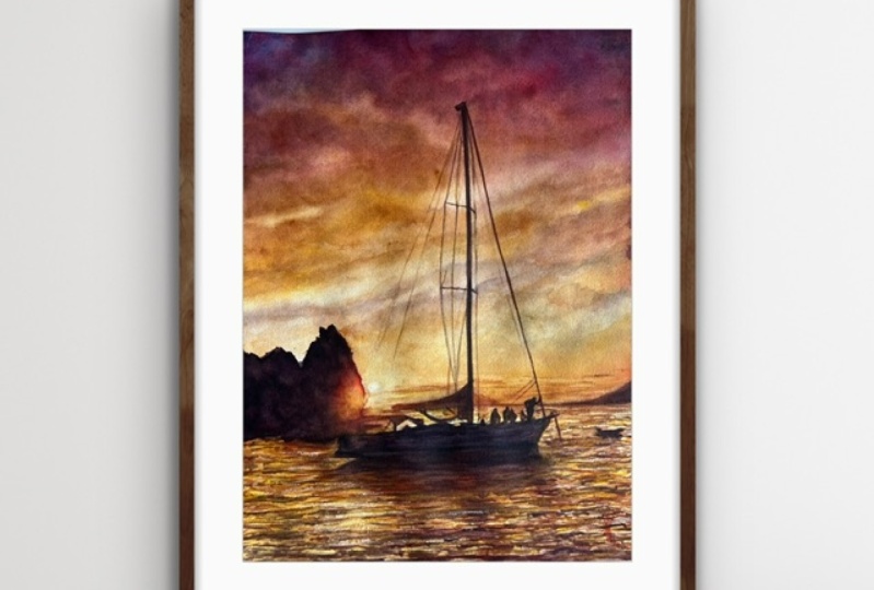 Sailboat in Sunset