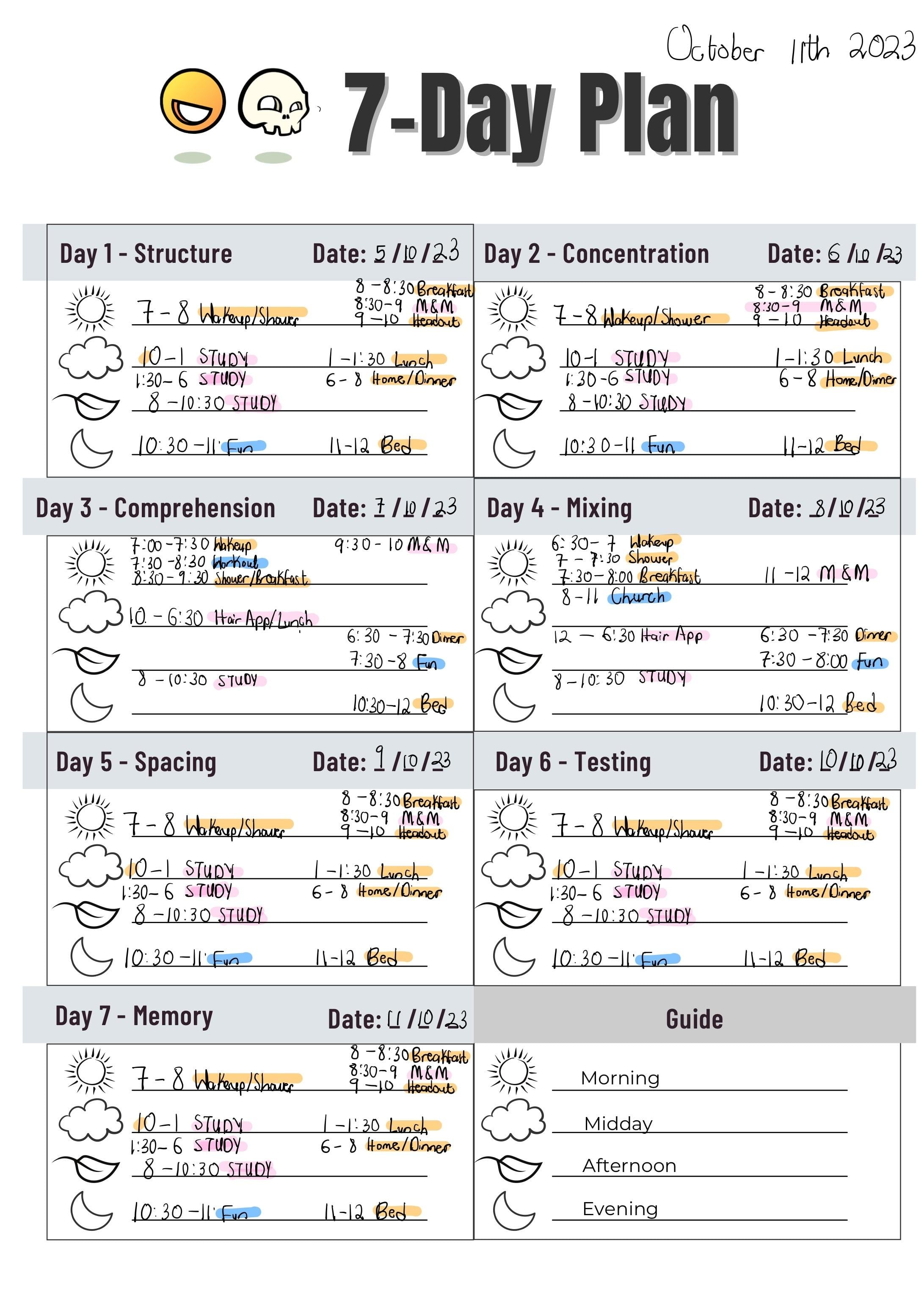 Calendar - student project