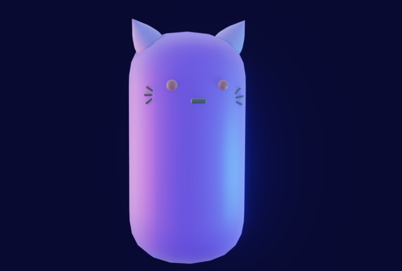 Gato Frijol - Primero modelado 3D