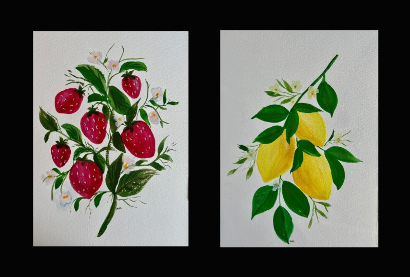 Lemons and strawberries