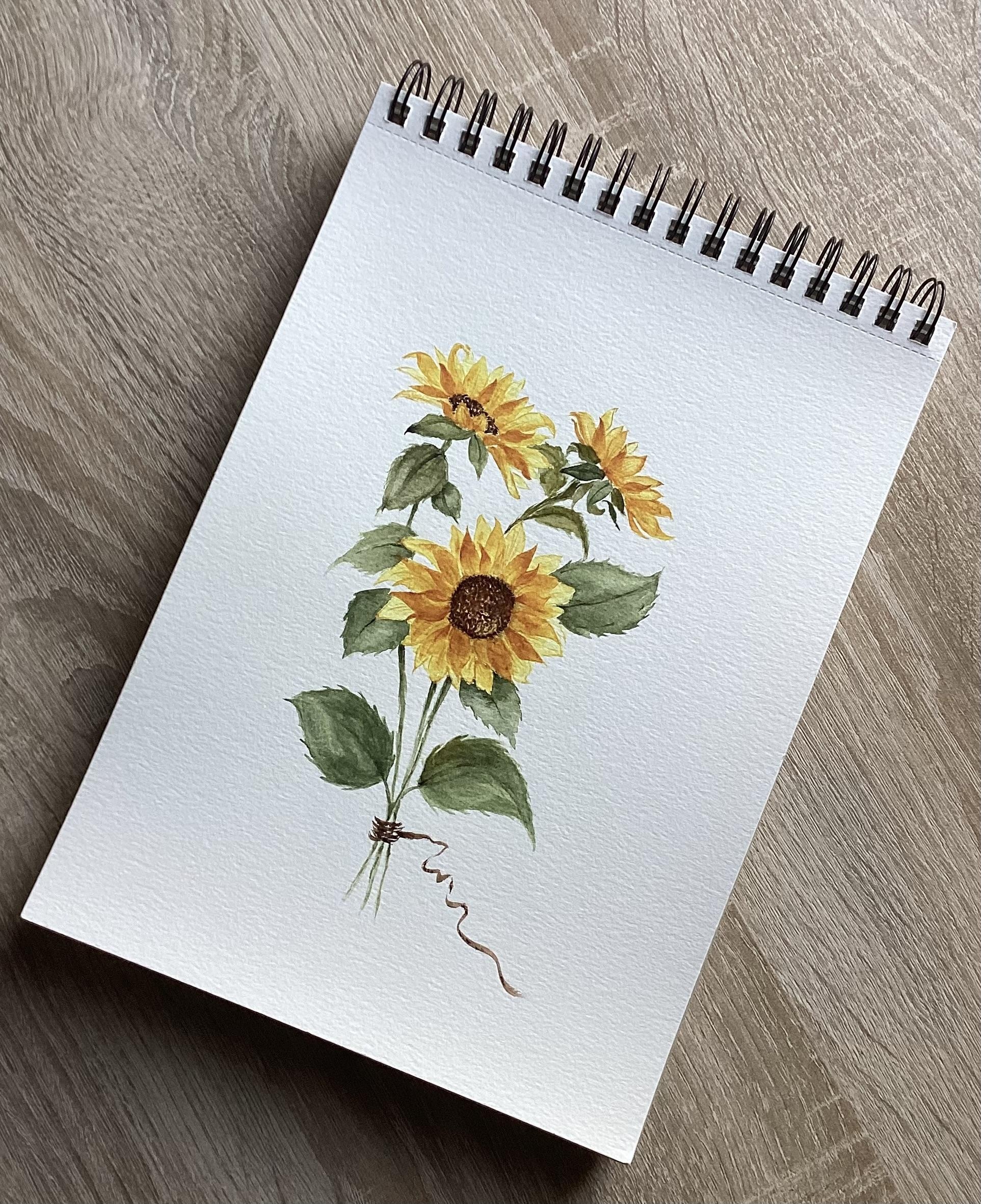 Bouquet of sunflowers - student project
