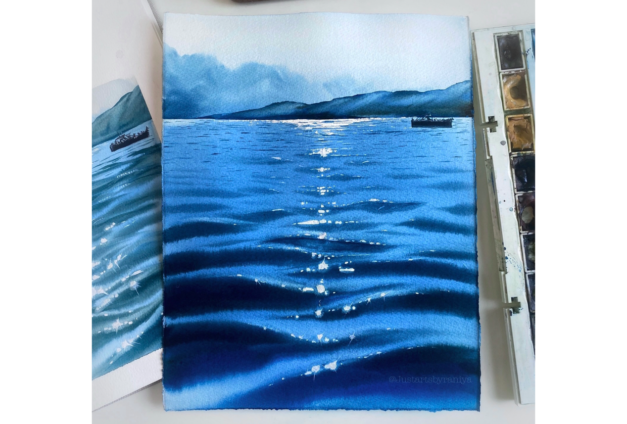 Sparkling Waves - student project