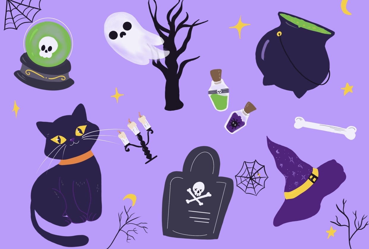Halloween Clip-Art Illustrations - student project