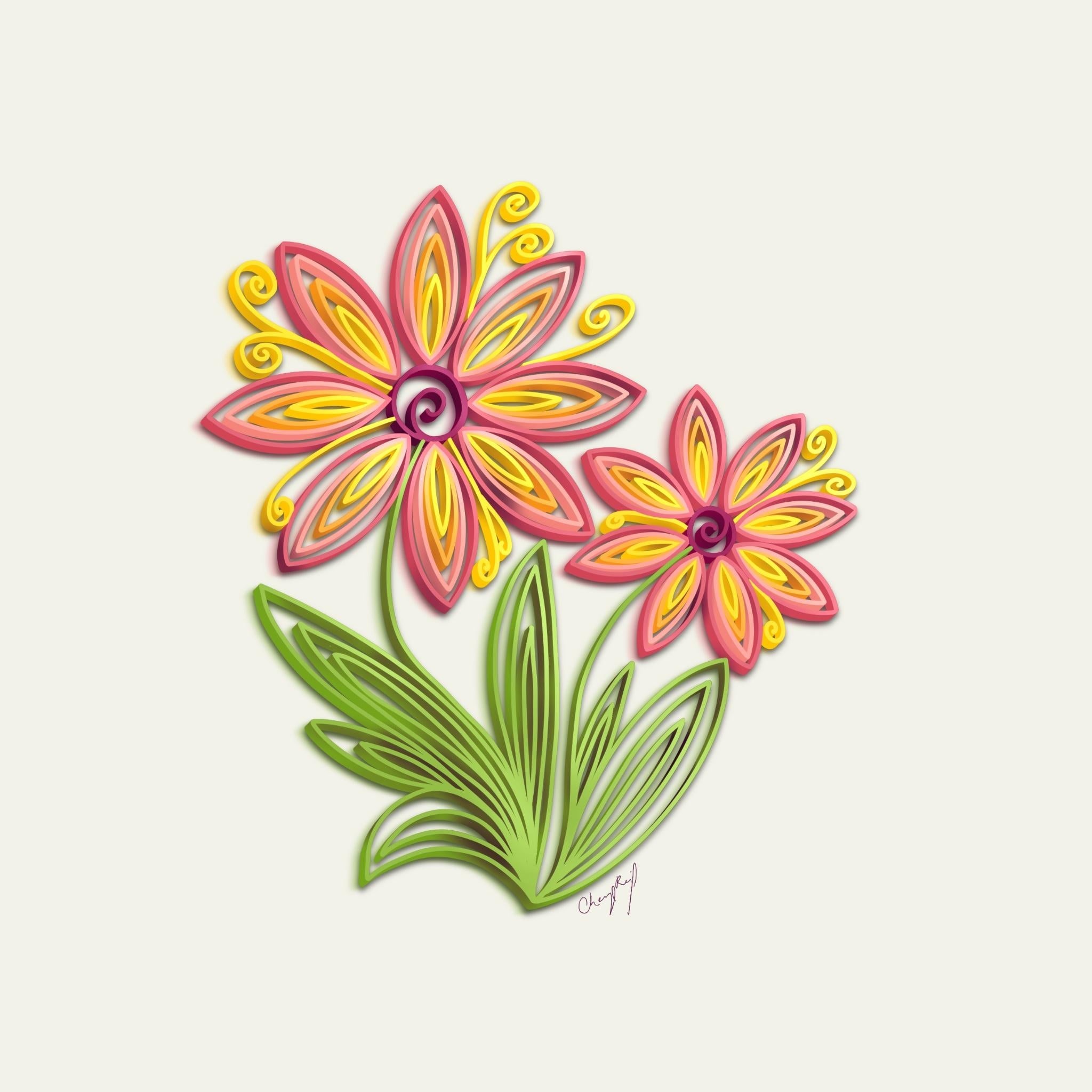 Summer flowers - student project