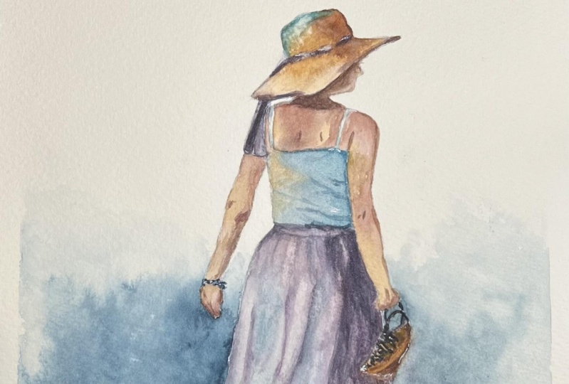 Walking in the sand