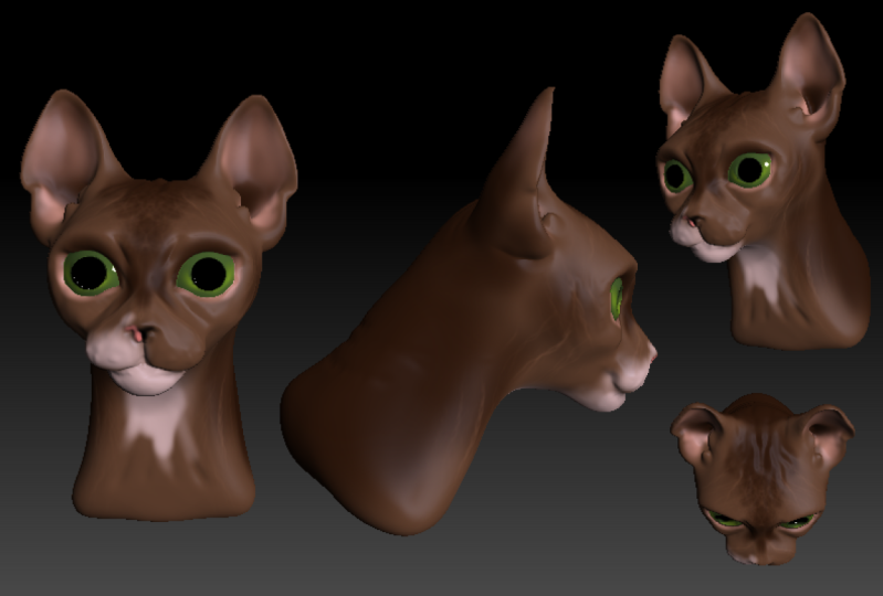 Sphinx cat bust