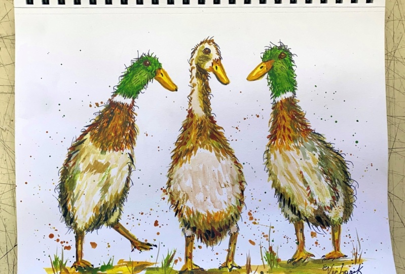 Ducks "Huey, Dewey and Louie"