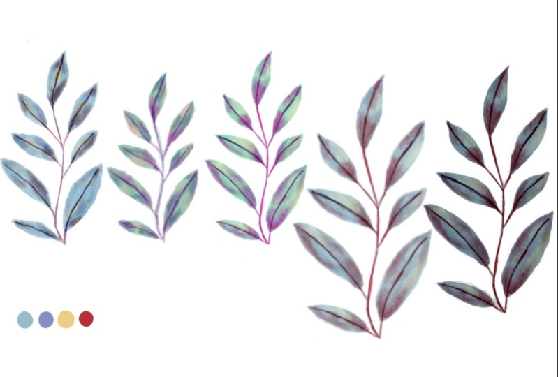 Watercolor pixels