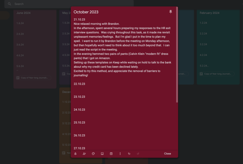 Monthly templates are set, looking forward to giving this a go!
