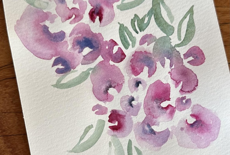 Abstract florals - fun technique