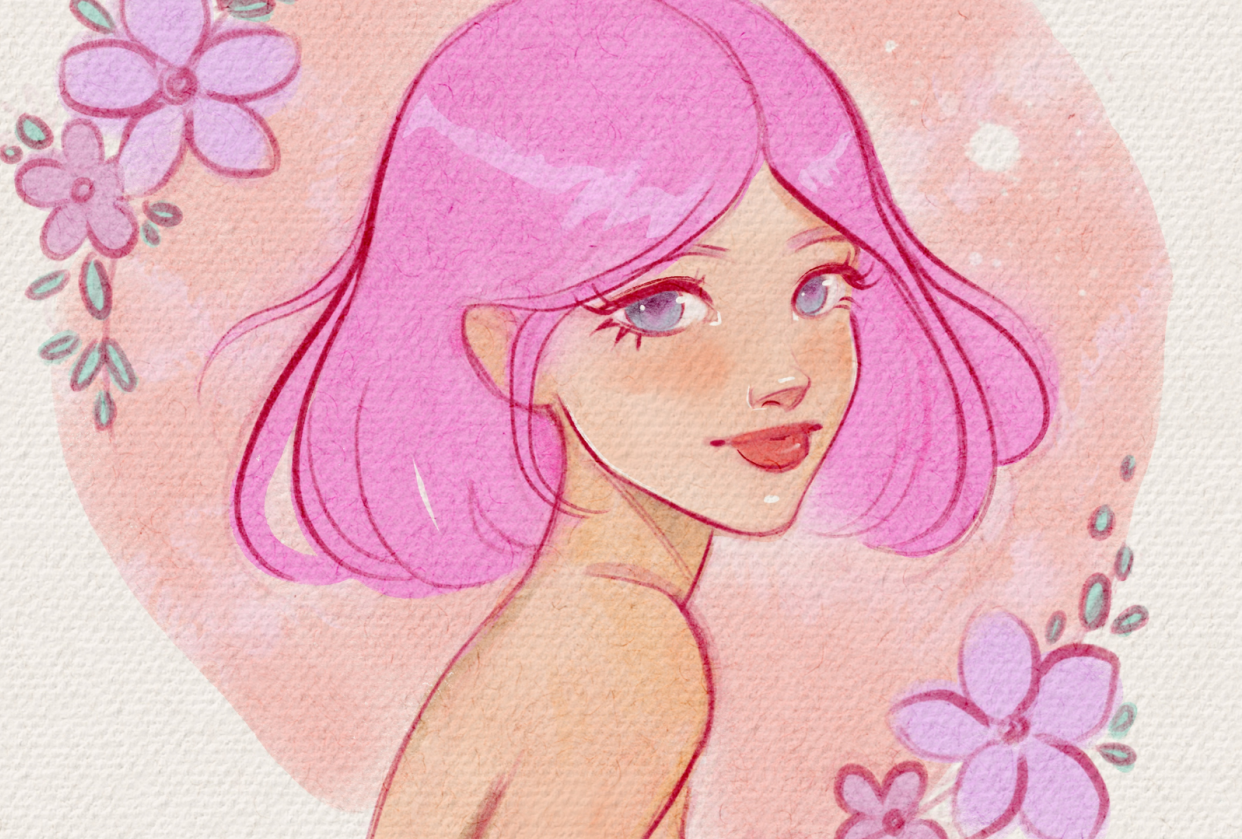 Procreate Watercolor Paintings - student project