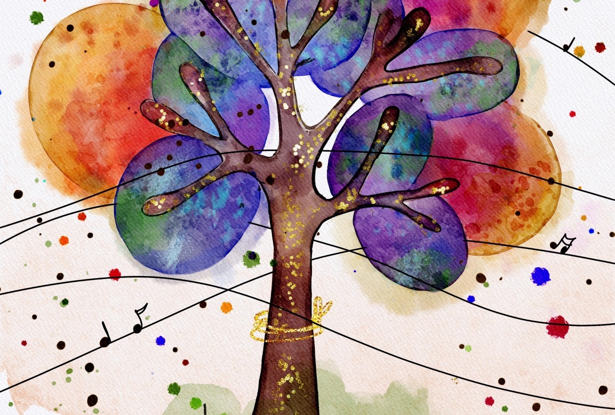 @sahar. fall. art Autumn Tree - student project