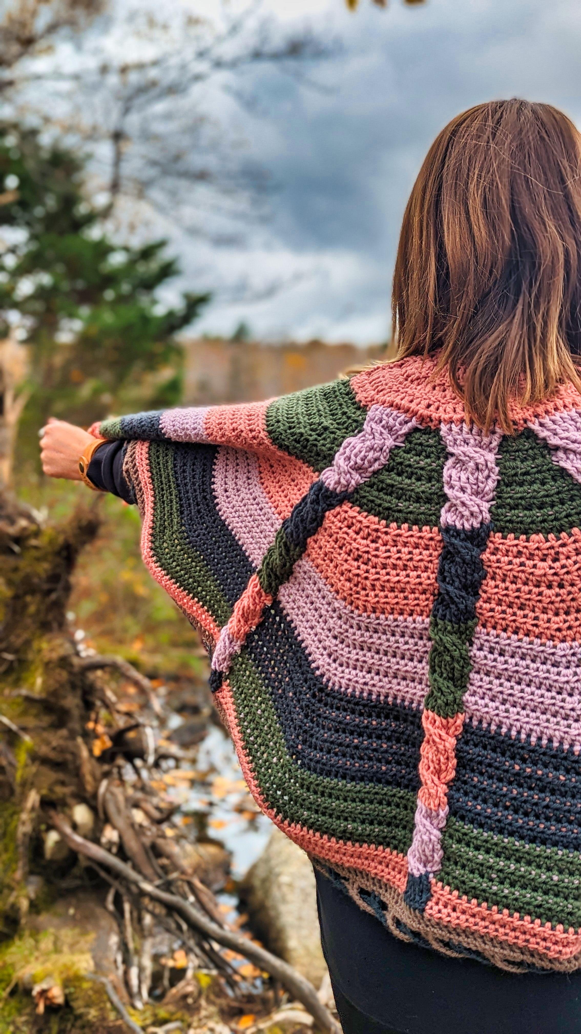 SkillShare Shawl - colourful! - student project