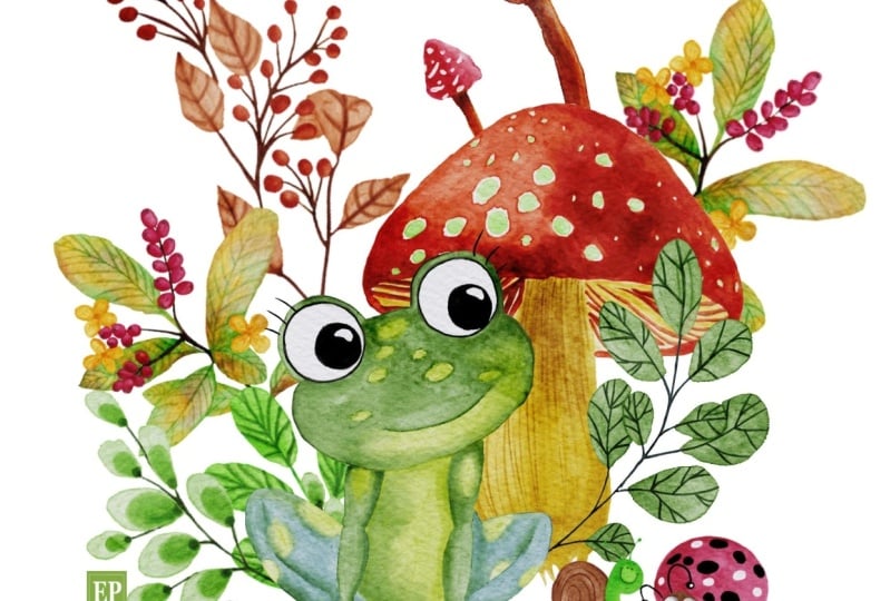 Frog and his buddies