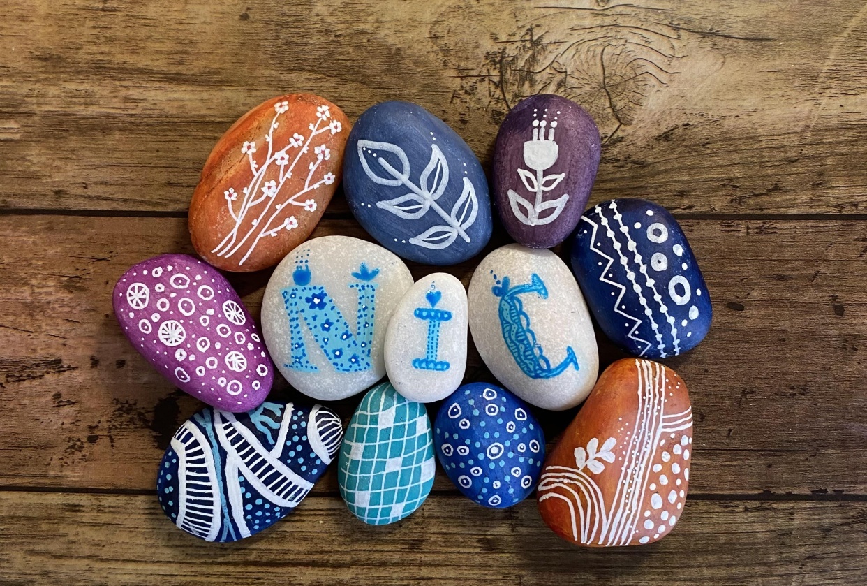 My painted stones - student project