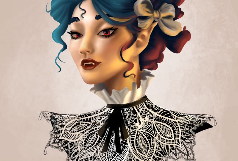 Vampire girl practice
