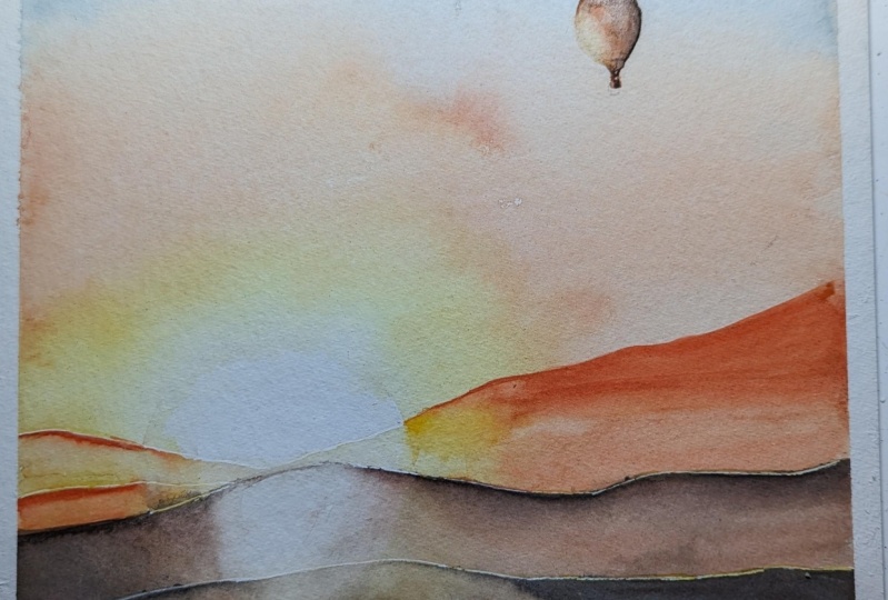 mountains in sunrise
