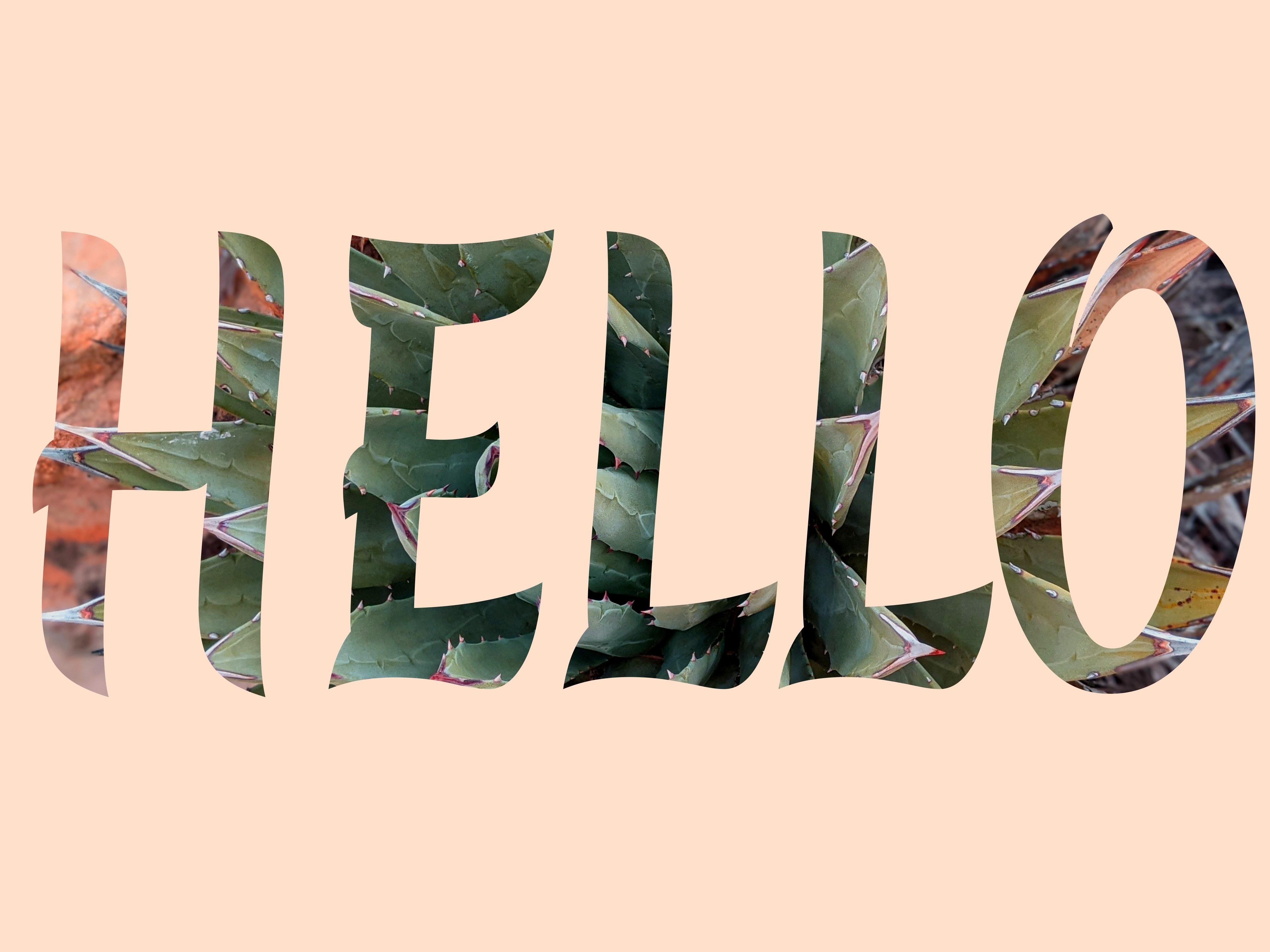 Typography using a mask - student project