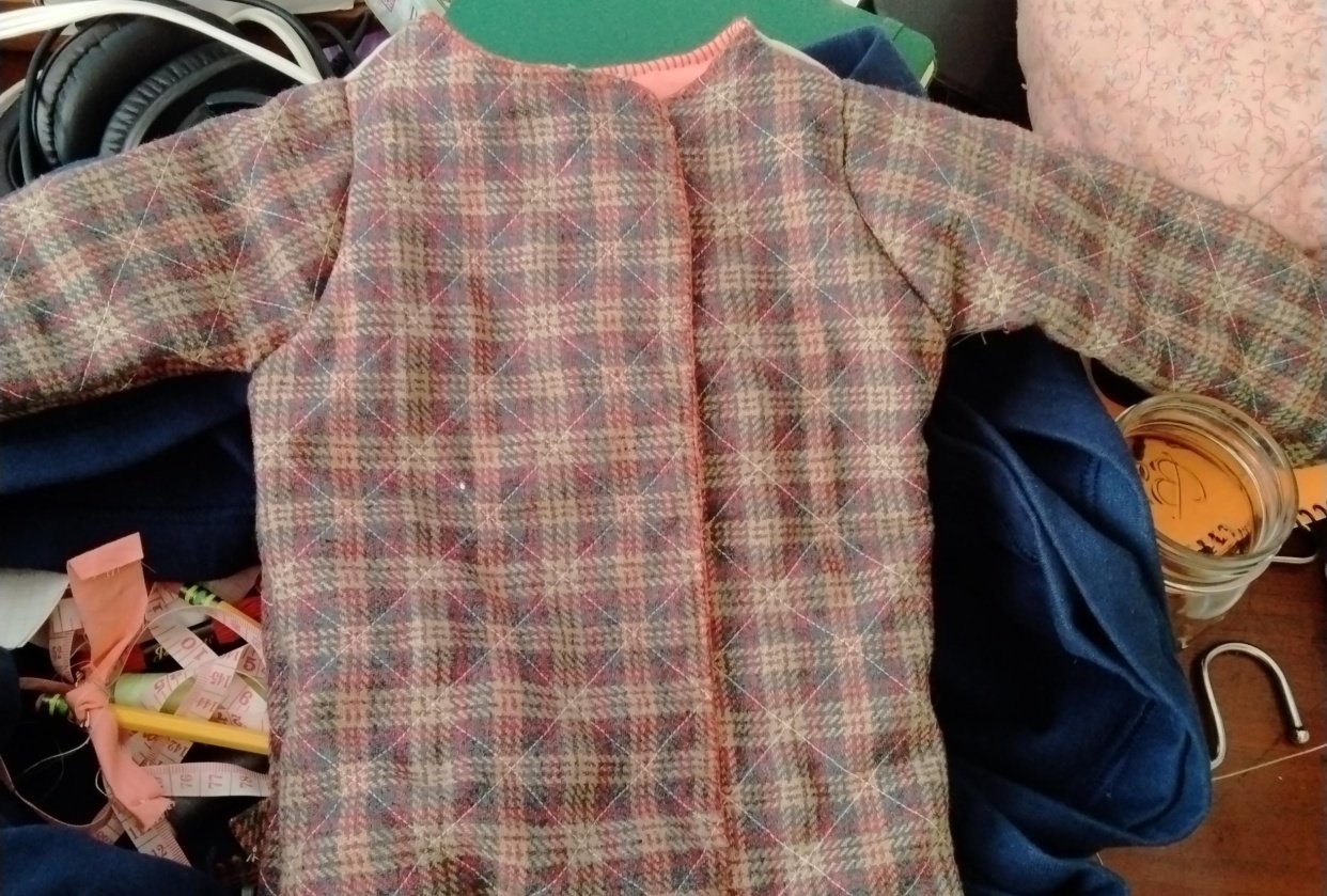 Quilted Jacket for 14 Month Baby - student project